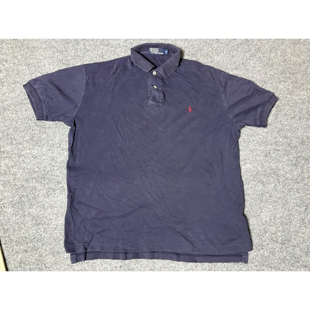 Polo By Ralph Lauren Polo Shirt Mens S Blue Knit Short Sleeve Logo Casual